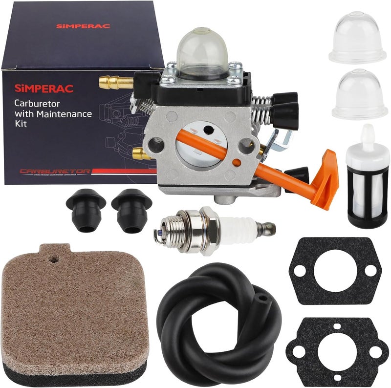 SIMPERAC BG50 Carburetor for Stihl Leaf Blower BG65 SH55 SH85 for Stihl BG50 Carburetor 4229 120 0650 Replace for 42291200608 - Image 1